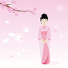 Princess Under Sakura Tree Image
